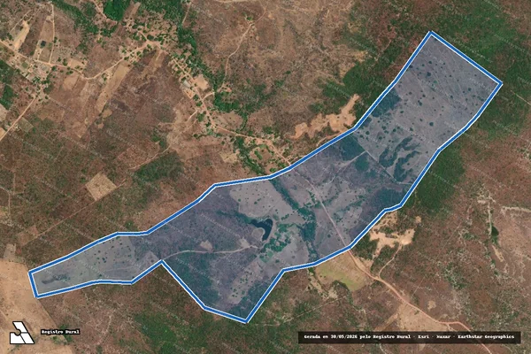 Imagem de satélite de FAZENDA LAMEIRÃO - GAMELEIRA - 001 em Barão de Grajaú - MA