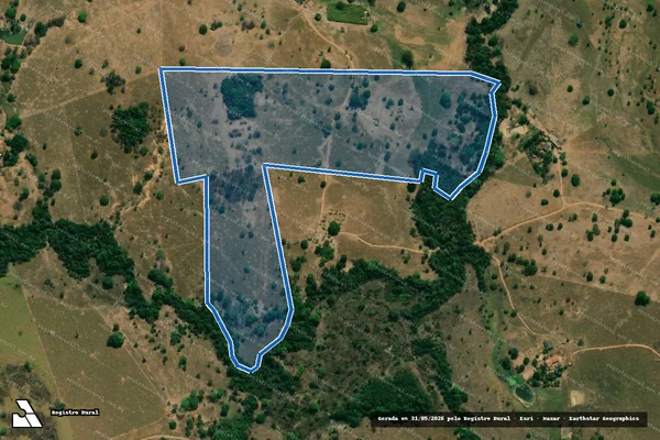 Imagem de satélite de Fazenda Serrinha - 001 em Novo Brasil - GO