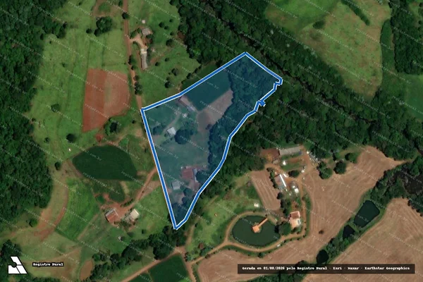 Imagem de satélite de LOTE 76 DA GLEBA 95-FB - Parte 2 em Nova Esperança do Sudoeste - PR