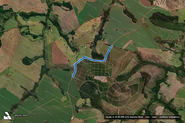 Imagem de satélite de FAZENDA CAFEZAL DAS TORRES - Estrada em Perdizes - MG