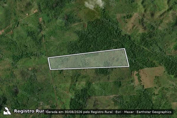 Imagem de satélite de SITIO SANTA MARIA - P.A. BRAÇO GRANDE / LAGO AZUL