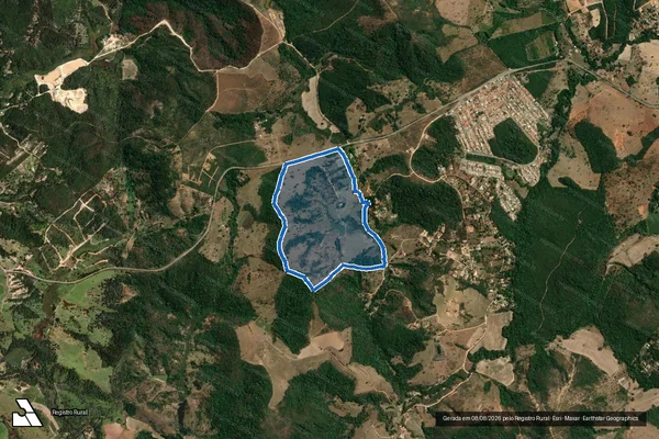 Imagem de satélite de Fazenda Segredo - Parcela 1 em Esmeraldas - MG