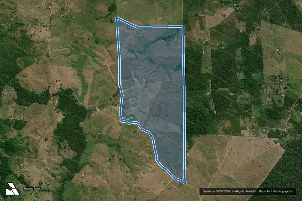 Imagem de satélite de FAZENDA ESPIRITO SANTO - LOTE 287 - Parcela 2 em Marabá - PA