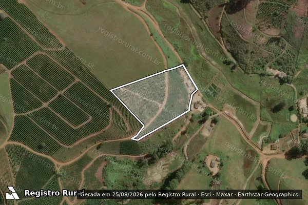 Imagem de satélite de FAZENDA AGUA LIMPA - PARCELA 02 em Fervedouro - MG