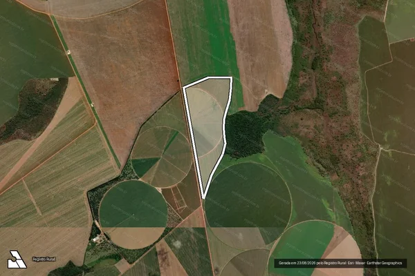 Imagem de satélite de FAZENDA PAINEIRAS LOTE 29 - GLEBA 01 em Ipameri - GO