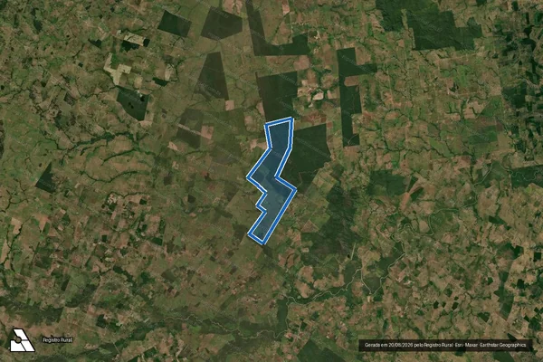 Imagem de satélite de FAZENDA ESPORA DE PRATA II - Parte 1 em Rio Maria - PA