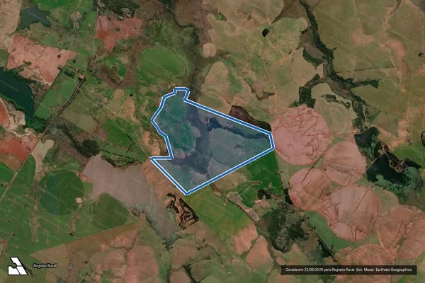 Imagem de satélite de Estancia Legado Gleba IV em Itaqui - RS
