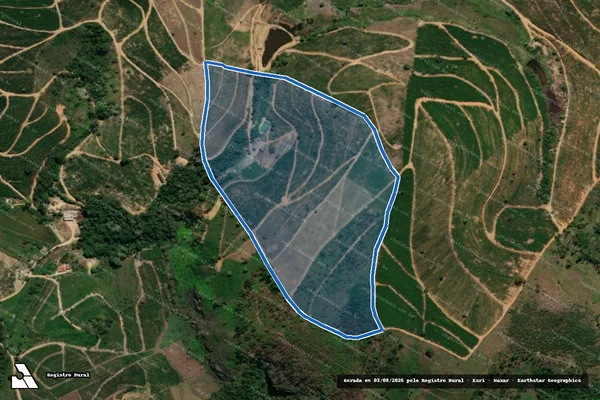 Imagem de satélite de SÍTIO PROSPERIDADE - Parte 1 em Mantenópolis - ES