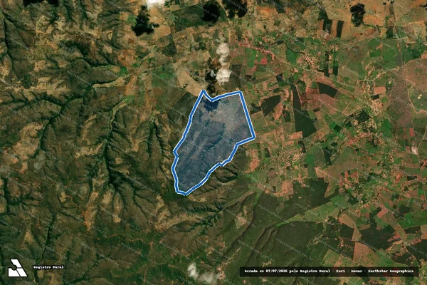 Imagem de satélite de FAZENDA FORTALEZA - 001 em Serra Dourada - BA