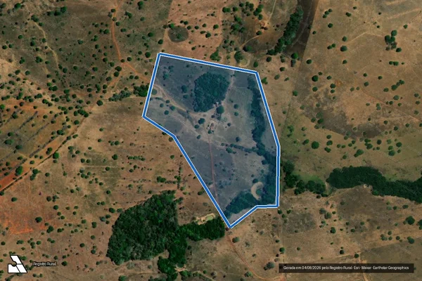 Imagem de satélite de Parte do Lote 16, Gleba 02, Loteamento Monte Santo - Parte 2 em Monte Santo do Tocantins - TO