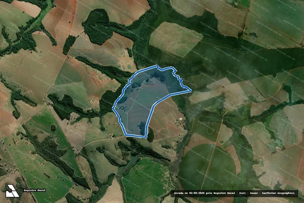 Imagem de satélite de Sitio Ribeirão Bonito - Sitio Ribeirão Bonito em Itaberá - SP