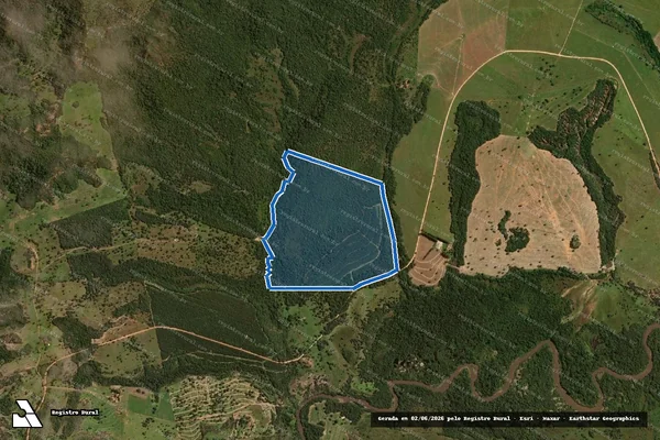 Imagem de satélite de FAZENDA SANTA MÃE - R.09-Matrícula n°. 2.224 em Itiquira - MT