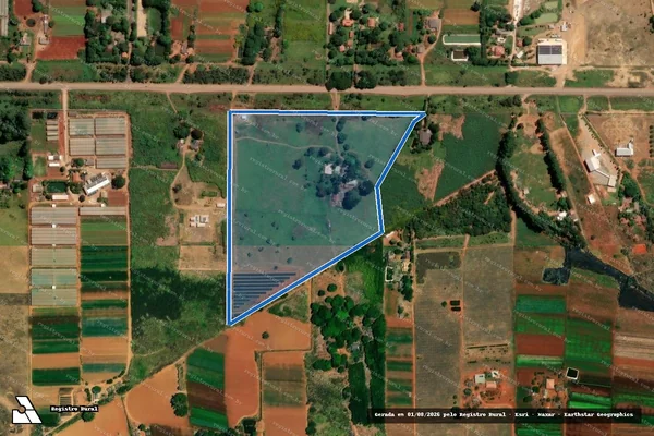 Imagem de satélite de Lote 332 Gleba 3 - Parcela 1 em Brasília - DF