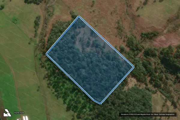 Imagem de satélite de FAZENDA INVERNADA DOS MUNIZ - Parte 1 em Correia Pinto - SC