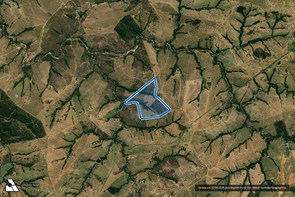 Imagem de satélite de FAZENDA TERRA QUEBRADA - Parcela 1 em Sanclerlândia - GO