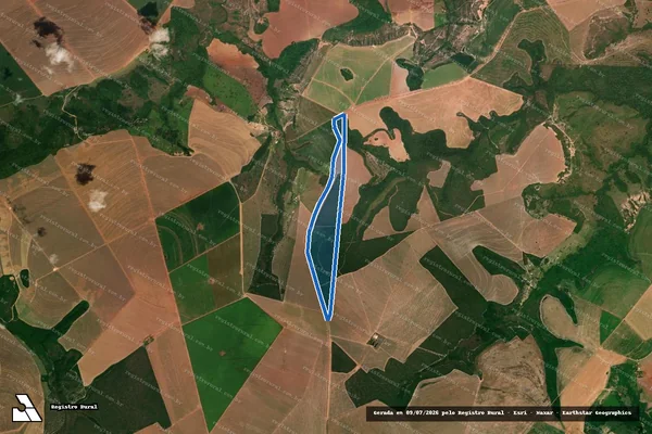 Imagem de satélite de Fazenda Ouro Verde - Parte 01 em Alto Garças - MT