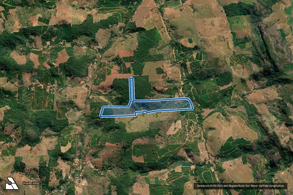 Imagem de satélite de SÍTIO SÃO JORGE - GLEBA_A em São Roque do Canaã - ES