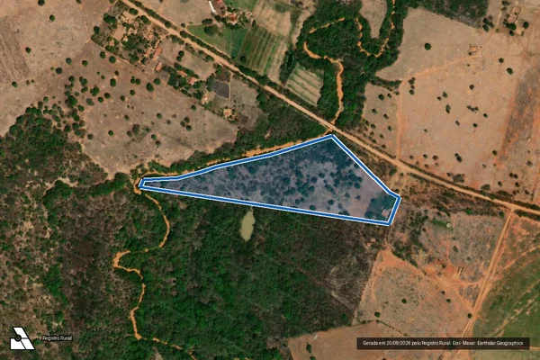 Imagem de satélite de Fazenda Bela Vista - Gleba 01 em Capitão Enéas - MG