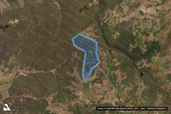 Imagem de satélite de Fazenda Craibal - Fazenda Santa Sabina em Posse - GO