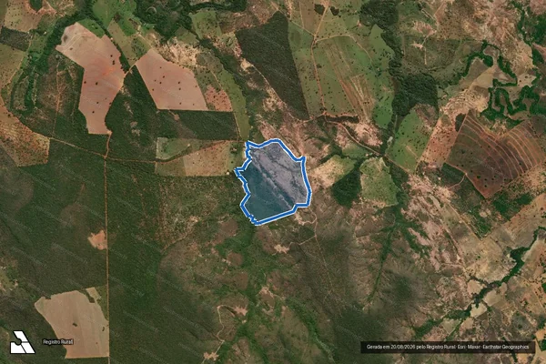 Imagem de satélite de FAZENDA BOA ESPERANÇA - Gleba 02 em Bonfinópolis de Minas - MG