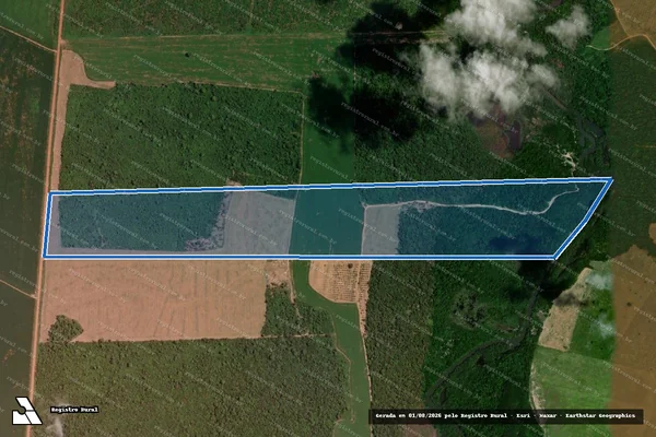 Imagem de satélite de FAZENDA CABANA DO AZUL ? C2 - FAZENDA CABANA DO AZUL ? C2 A em Cláudia - MT