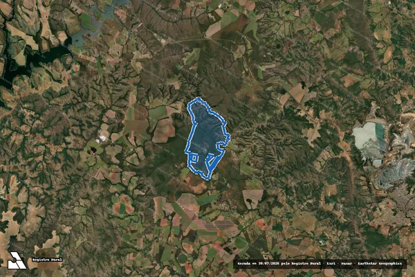 Imagem de satélite de Fazenda Caetano - 001 em Paracatu - MG