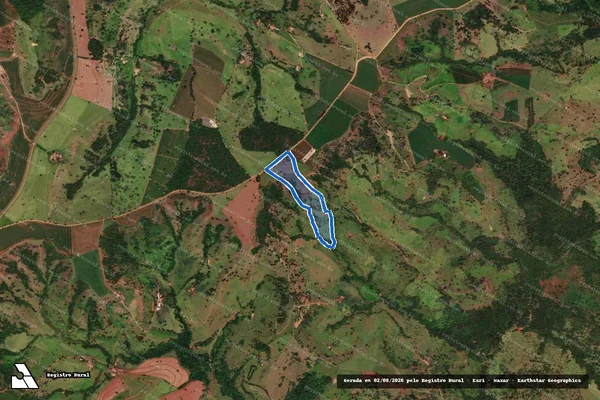 Imagem de satélite de Fazenda Paredão - Fazenda Paredão em Matutina - MG