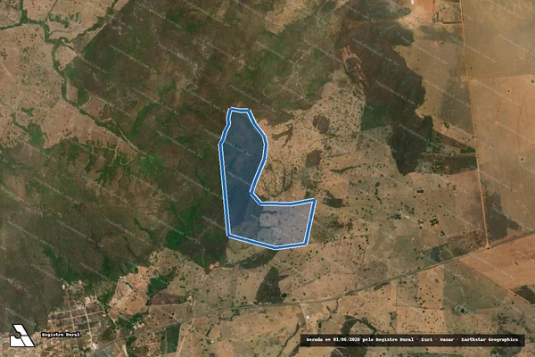 Imagem de satélite de Fazenda Macaco - 001 em Campos Belos - GO