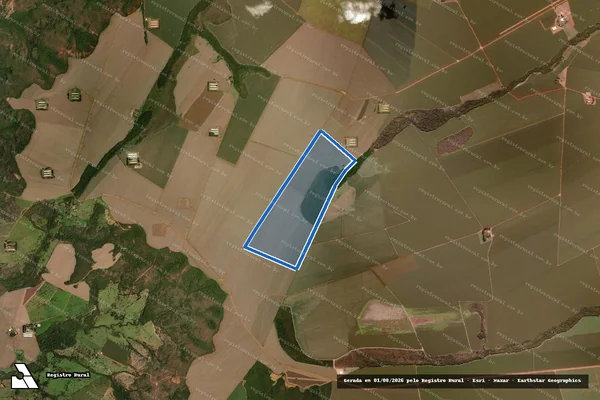 Imagem de satélite de FAZENDA RIO VERDE LD SAO JOSE - 001 em Mineiros - GO