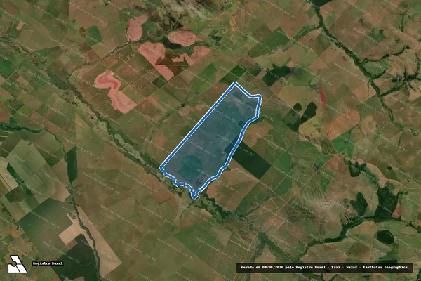 Imagem de satélite de Fazenda São João Batista Gleba 3 - Matrícula 16578 em Presidente Epitácio - SP