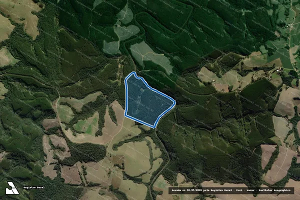 Imagem de satélite de Fazenda Paraizo - PARCELA_2 em Arapoti - PR