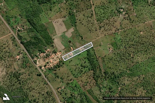 Imagem de satélite de Lote 38-AC 02 ? PA Babaçu - Área Comunitária 02 em Sítio Novo do Tocantins - TO