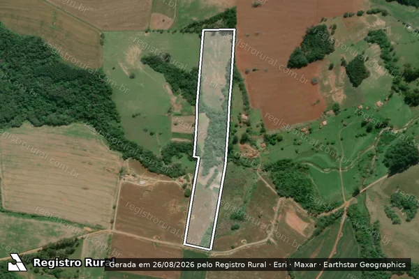 Imagem de satélite de Sítio Erez Israel - 01 em Itaberá - SP