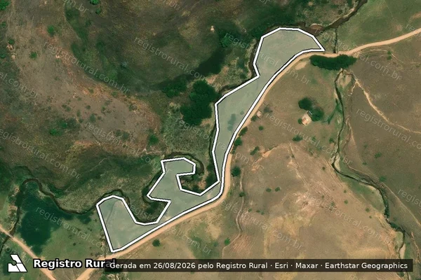 Imagem de satélite de Fazenda Santa Rita, Fazenda do Banco, Gleba n° 5  - Gleba A ? Área desmembrada 02 em Areias - SP