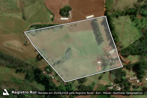 Imagem de satélite de Sitio São Pedro - Única em Laranjeiras do Sul - PR