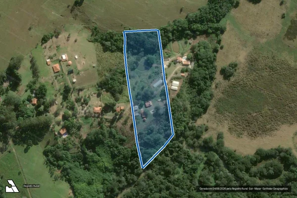 Imagem de satélite de Chácara Beira Rio / PARTE 1 em Itapetininga - SP