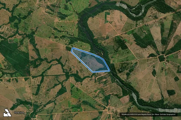 Imagem de satélite de P.A.ANTÔNIO CONSELHEIRO/Lote 465 - Parte 1 em Tangará da Serra - MT