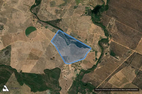 Imagem de satélite de Fazenda Cachoeirinha e Santa Rita - Parte 3 em São João da Ponte - MG