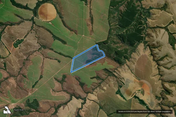Imagem de satélite de Fazenda Veados - Parte 1 em Sacramento - MG