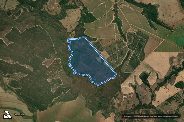 Imagem de satélite de FAZENDA FLORESTA em Patrocínio Paulista - SP