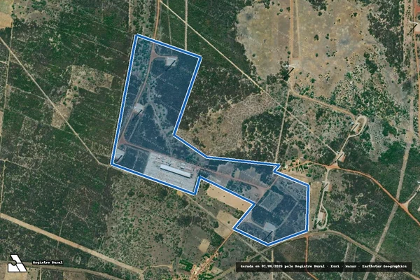 Imagem de satélite de FAZENDA JUREMAL I - Parte 1 em São Bento do Norte - RN