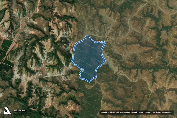 Imagem de satélite de FAZENDA ARAÇÁ, QUARTEL DE SÃO JOÃO - Parte 1 em Quartel Geral - MG