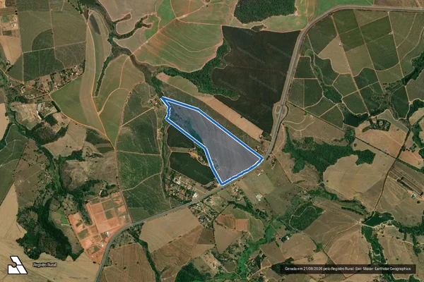 Imagem de satélite de Sítio São João - Parcela 1 em Mogi Guaçu - SP