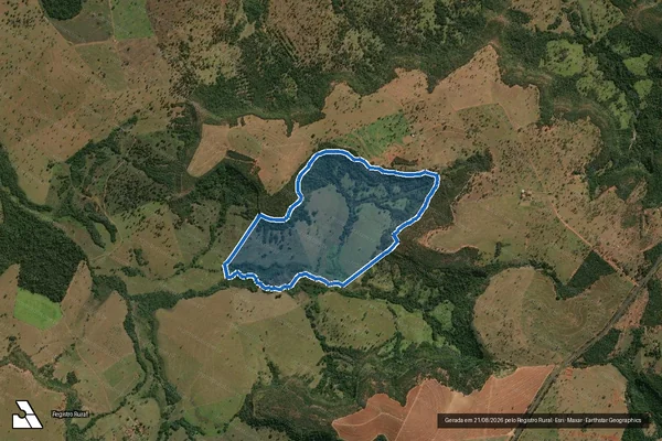 Imagem de satélite de Fazenda Fortaleza de Cima ?Barreirão ou Barreiro Grande? - Parte 1 em Comendador Gomes - MG
