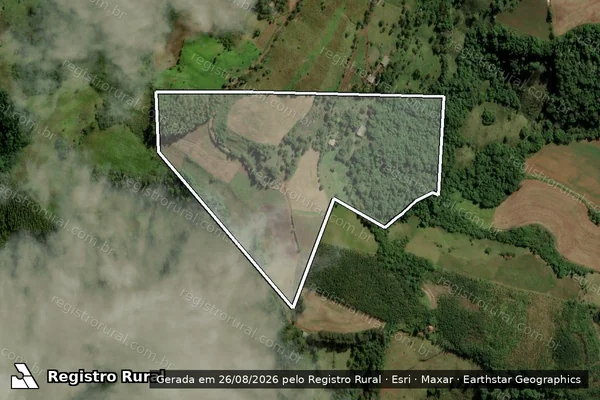 Imagem de satélite de P.A. APARECIDA Lote 05 - Parte 1 em Anchieta - SC