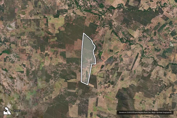 Imagem de satélite de FAZENDA LAGOA DANTAS - Parte 2 em Palmas de Monte Alto - BA