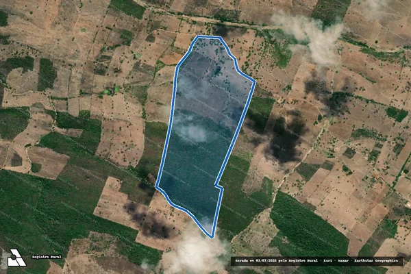 Imagem de satélite de FAZENDA CHÃ DA BANANEIRA E ANEXOS - Parte 1 em Traipu - AL