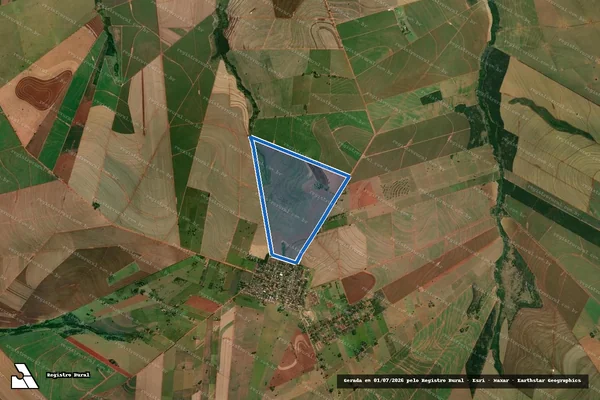 Imagem de satélite de Fazenda Valéria - Fazenda Valéria em Inajá - PR