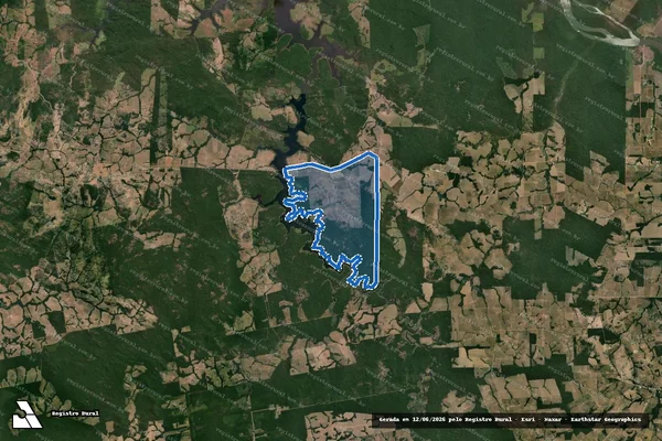 Imagem de satélite de FAZENDA RIO PARANAITA - FAZENDA RIO PARANAÍTA em Paranaíta - MT