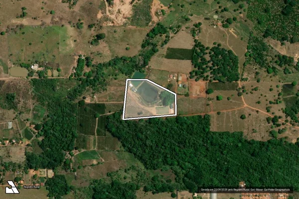 Imagem de satélite de Lote 82 - -D da Gleba 07, Setor Gy-Paraná,  P.I.C. Gy-Paraná em Cacoal - RO